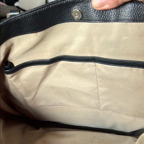 Cole Haan Black Leather Tote Bag - Picture 7 of 12